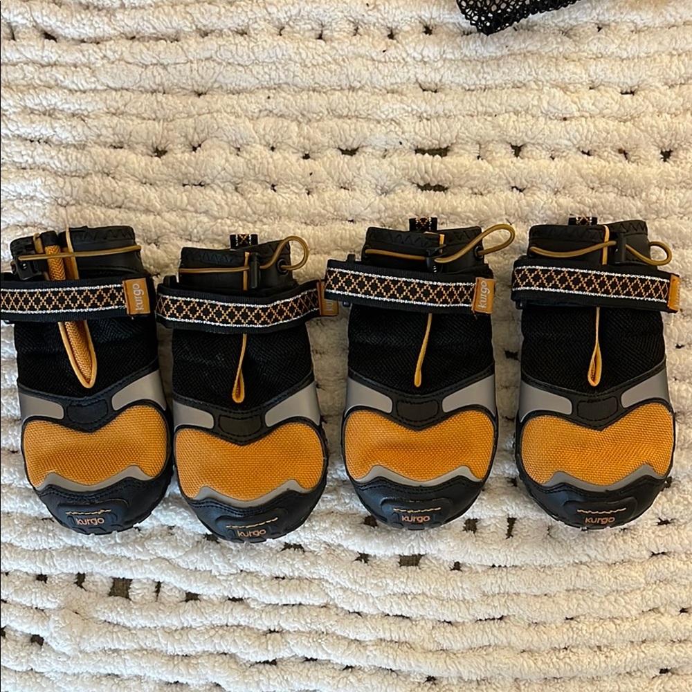 Kurgo Black and Orange Dog Boots